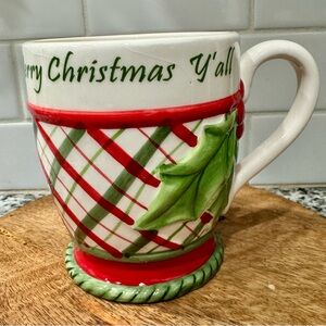 NIB Fitz and Floyd Merry‎ Christmas Y’all Christmas Mug